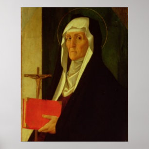 St. Clare, c.1485-90 (tempera on panel) Poster