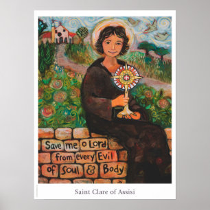 St. Clare of Assisi Classroom poster