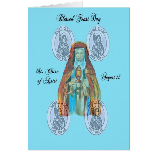St. Clare of Assisi Feast Day (Front)