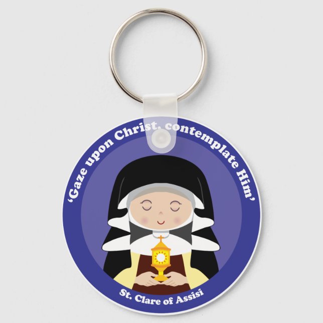 St. Clare of Assisi Key Ring (Front)