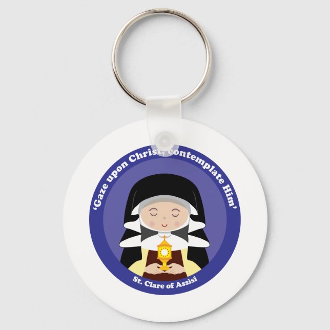 St. Clare of Assisi Key Ring (Front)