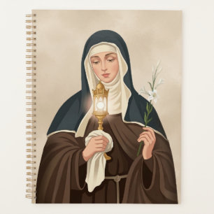 St. Clare of Assisi Lantern Catholic Saint Faith Planner