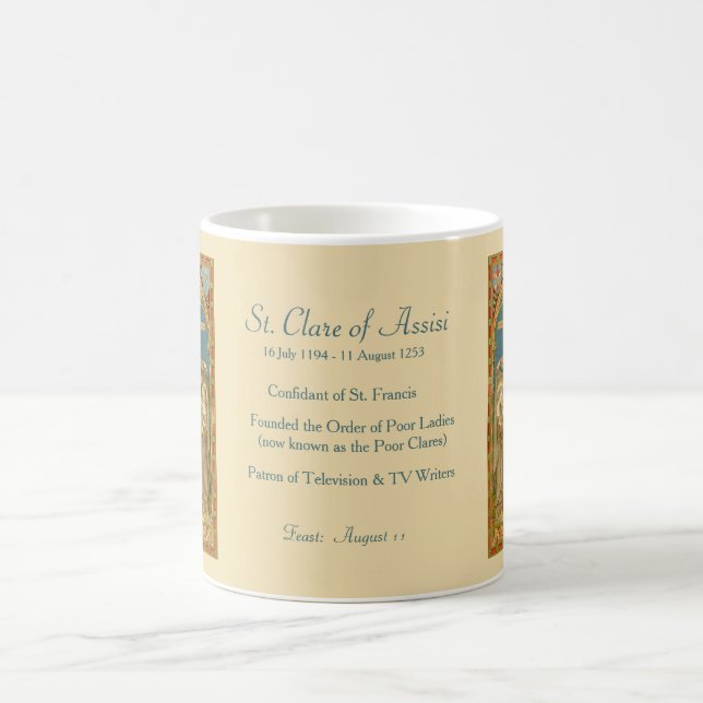 St. Clare of Assisi & Nuns (SAU27) Coffee Mug 2.2a (Center)