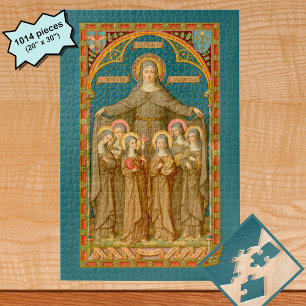 St. Clare of Assisi & Nuns (SAU 027) Jigsaw Puzzle