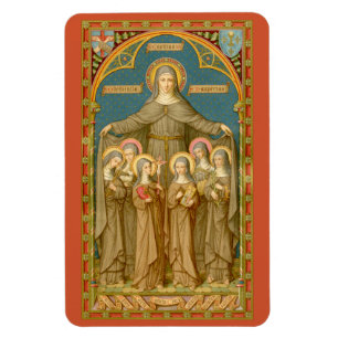 St. Clare of Assisi & Nuns (SAU 027) Magnet