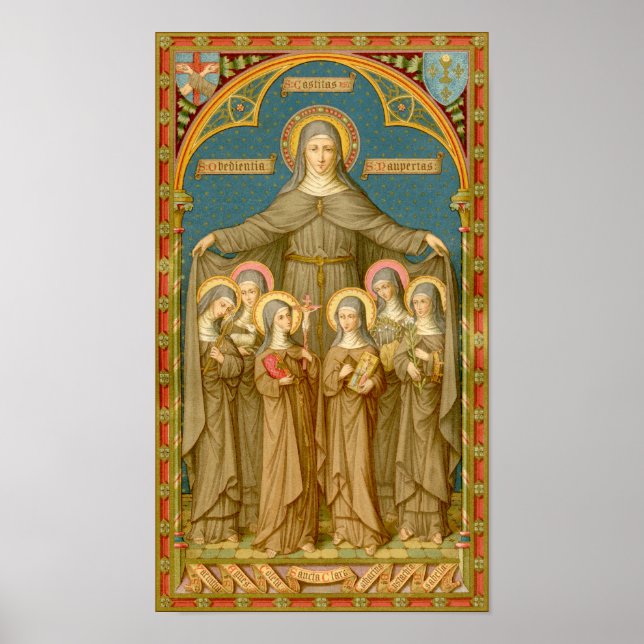 St. Clare of Assisi & Nuns (SAU 27) Poster (Front)