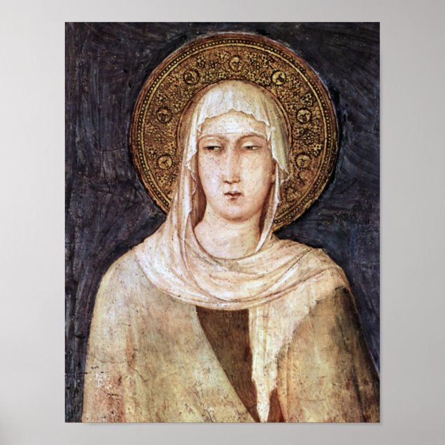 St Clare of Assisi Poster (Front)