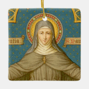 St. Clare of Assisi (SAU 027) Ceramic Ornament