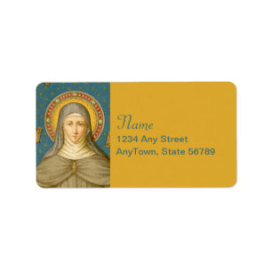 St. Clare of Assisi (SAU 027) Label
