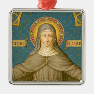 St. Clare of Assisi (SAU 27) Metal Tree Decoration