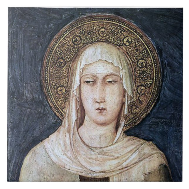 ST CLARE OF ASSISI, TILE (Front)