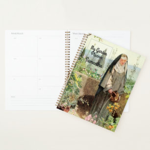 St Clare of Assisi Watering Flowers (M 065) Planner
