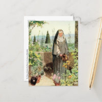St Clare of Assisi Watering Flowers (M 065)