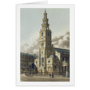 St. Clement Danes Church, pub. by Rudolph Ackerman