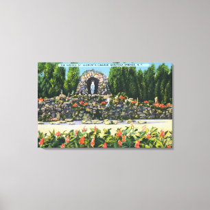 St. Clement's College Grotto Canvas Print