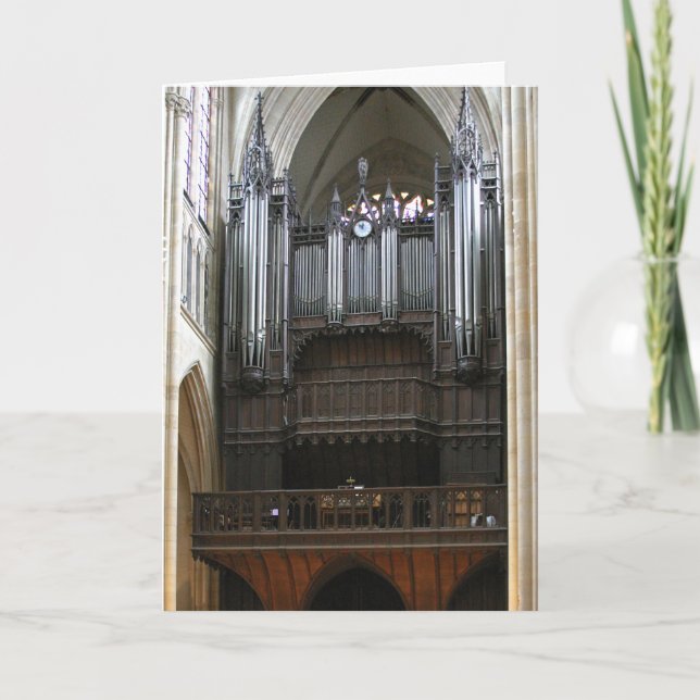 St Clotilde organ, Paris Card (Front)