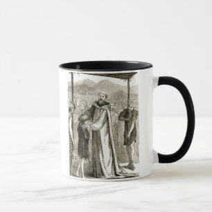 St. Columba blesses a wild boy, from 'The Trias Th Mug