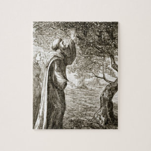 St. Columba changes bitter fruit into sweet, from Jigsaw Puzzle