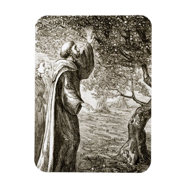 St. Columba changes bitter fruit into sweet, from Magnet (Vertical)
