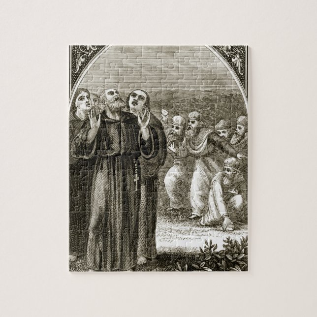 St. Columba chanting, and attacked by the Druids, Jigsaw Puzzle (Vertical)