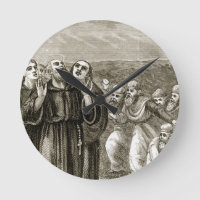 St. Columba chanting, and attacked by the Druids,