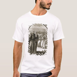 St. Columba chanting, and attacked by the Druids, T-Shirt