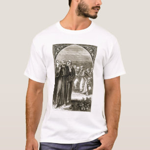 St. Columba chanting, and attacked by the Druids, T-Shirt