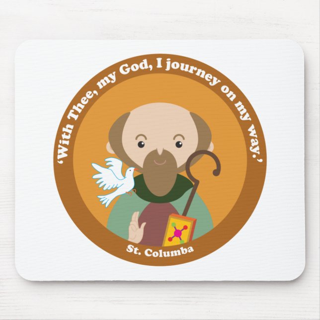 St. Columba Mouse Mat (Front)