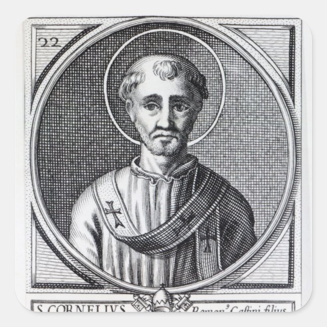 St. Cornelius Square Sticker (Front)