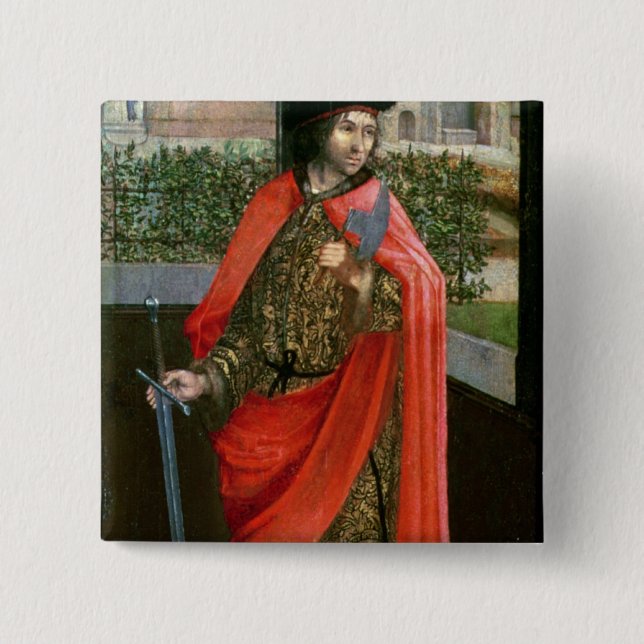 St. Crispin, 16th century 15 Cm Square Badge (Front)