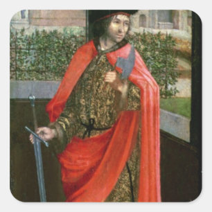 St. Crispin, 16th century Square Sticker