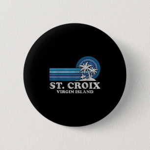 St. Croix Beach Virgin Island Family Summer Vacati 6 Cm Round Badge