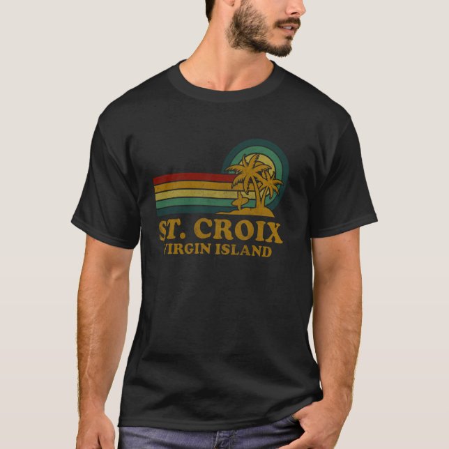 St. Croix Beach Virgin Island Family Summer Vacati T-Shirt (Front)