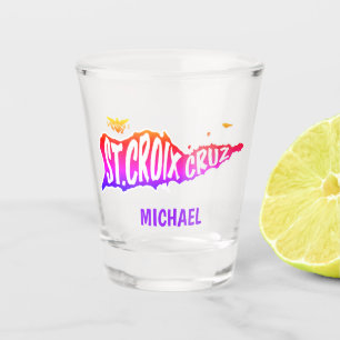 St. Croix, Cruz, U.S. Virgin Islands Sunset Shot Glass