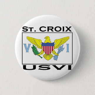 St. Croix, US Virgin Islands 6 Cm Round Badge