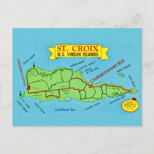 St Croix Vintage Postcard