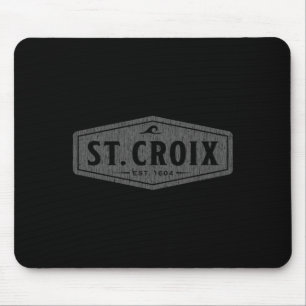 St Croix Waves Vintage Mens Womens Girls Boys Mouse Mat