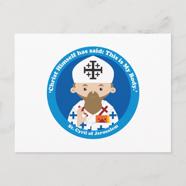 St. Cyril of Jerusalem Postcard (Front)