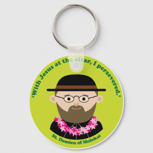 St. Damien of Molokai Key Ring