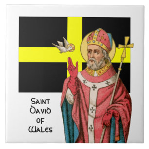 St. David of Wales (P 001) and His Flag Tile