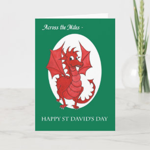 St David's Day Card, Across the Miles: Red Dragon Card