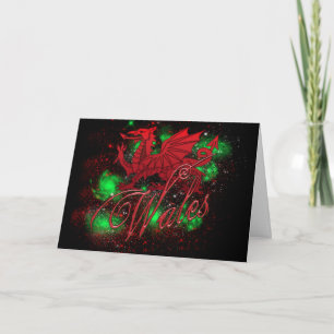 St. David's Day Card, With Wales And Dragon Card