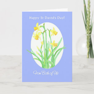 St David's Day Daffodils Card, From Both of Us Card