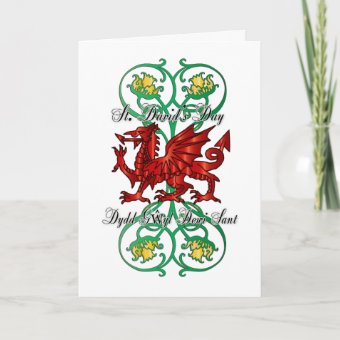 St. David's Day Greeting Card, Card Saint David's | Zazzle