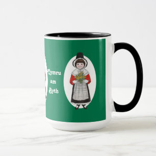 St David's Day, Welsh Costume, Mug to Personalise