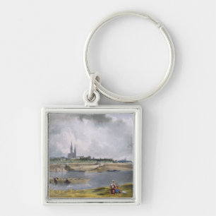 St. Denis, from 'Views on the Seine', engraved by Key Ring