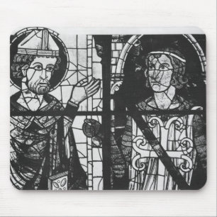St. Denis giving the oriflamme to knight Clement Mouse Mat