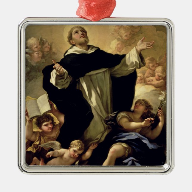 St. Dominic, 1170-1221 Metal Tree Decoration (Front)