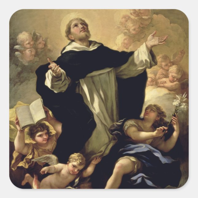 St. Dominic, 1170-1221 Square Sticker (Front)