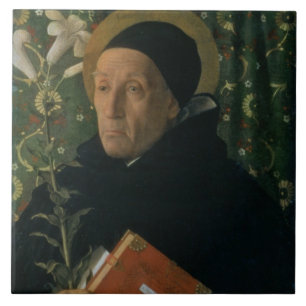 St. Dominic, 1515 (oil on canvas) Tile
